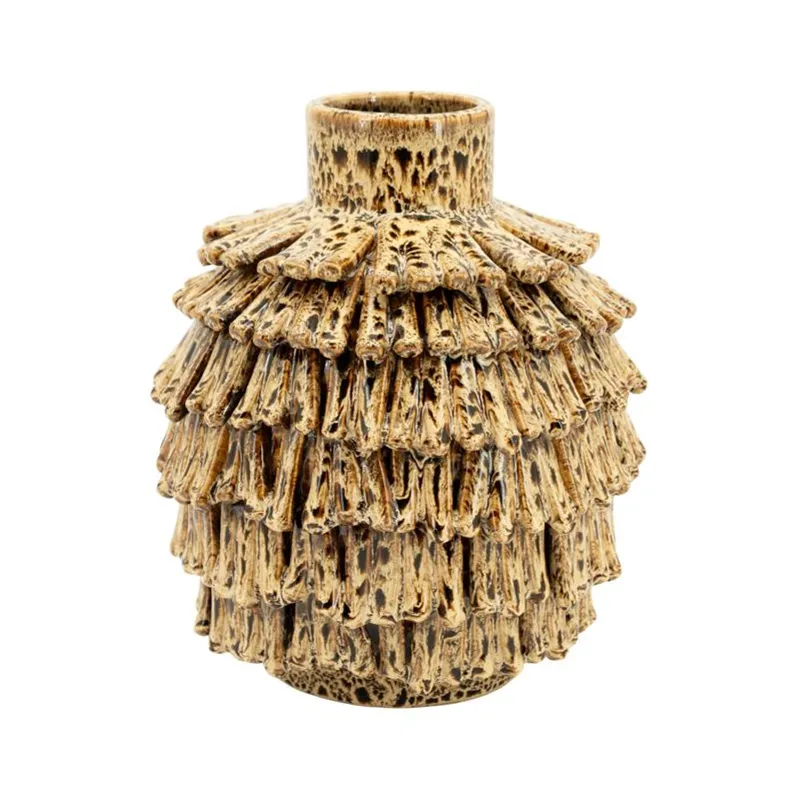 By-Boo, Frappe small Maljakko 23,5x23x26,5 cm Saviastia Ruskea