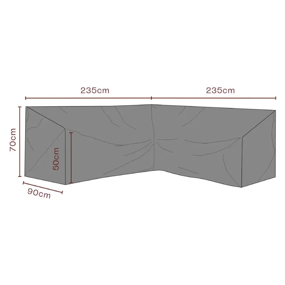 Kalustesuoja Kulmasohva 235/235x70 cm Premium