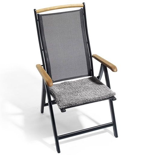 istuintyyny 45X45Cm Fårskinn harmaa Fritab