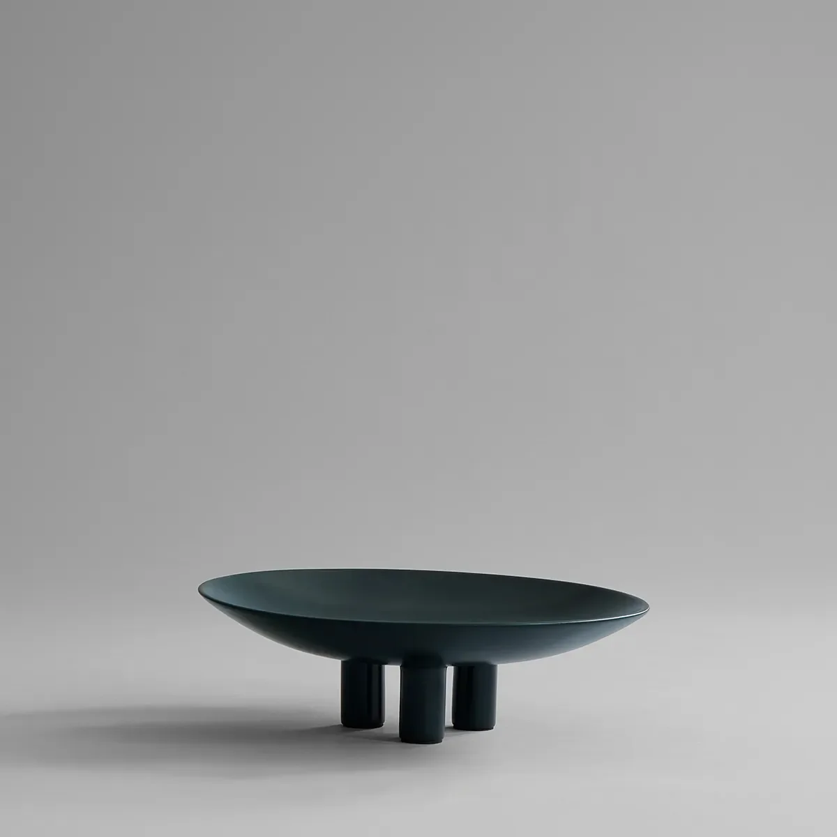 Käsinmaalattu koristevati Duck Big Dark Green Ø 45 cm