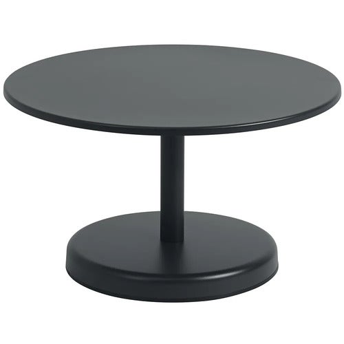 Linear Steel Sohvapöytä Ø70 cm Anthracite Black