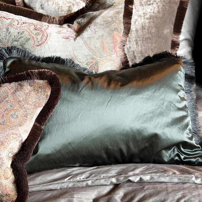 Dorsia Green tyynynpäällinen Fringe 50 x 50 Artwood