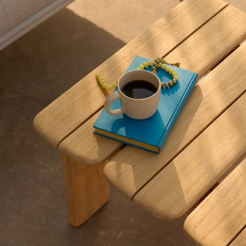 Sohvapöytä Teak 55x55 Assemble