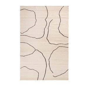 Käsinkudottu Matto Juutti Gesso Off-White 200x300 cm