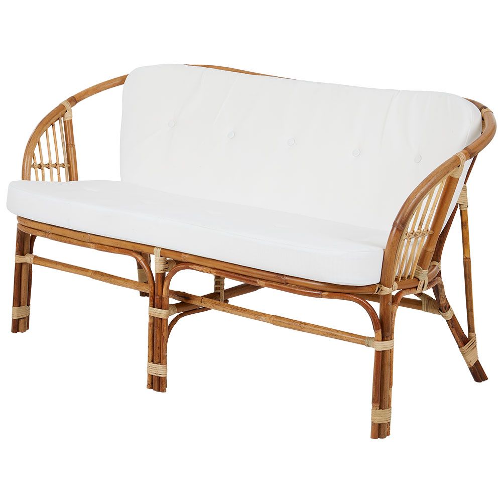 Astrakan 2-istuttava sohva luonnonvärinen/valkoinen Brafab