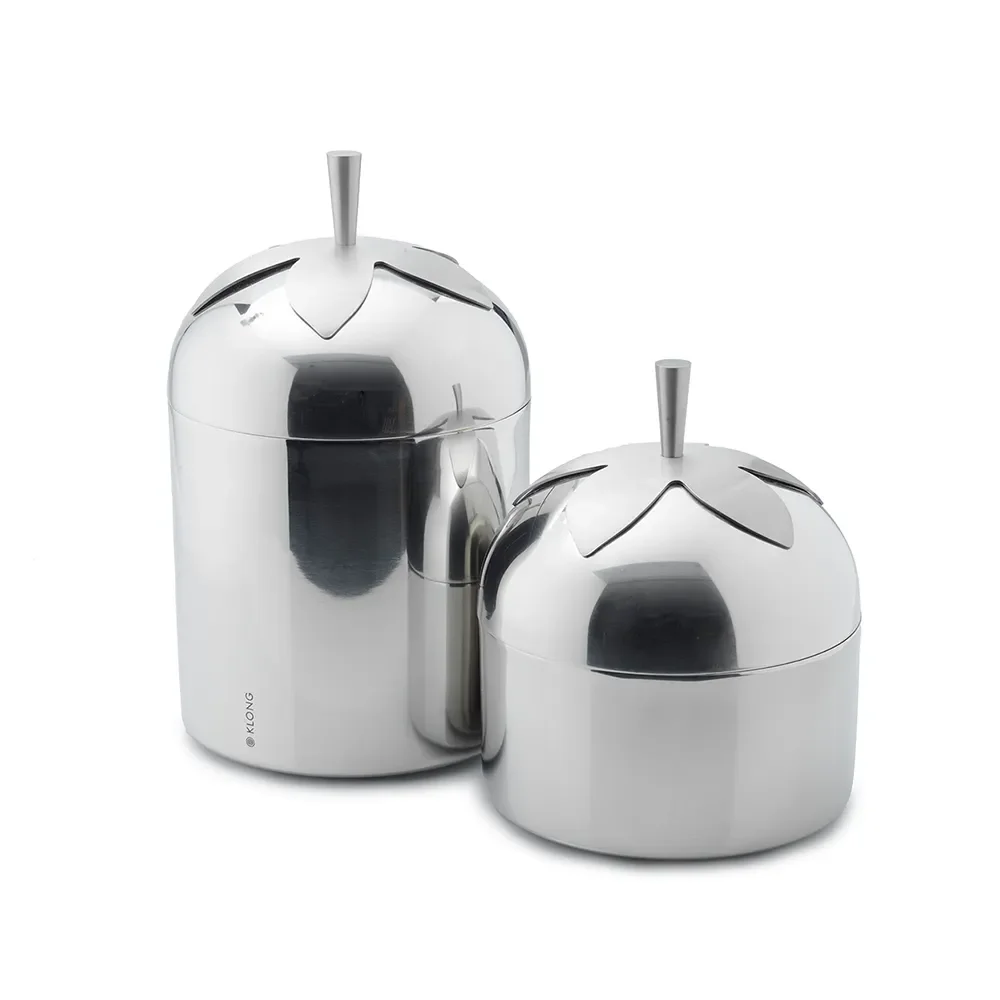 Blad Kahvi ja Tee Purkki Steel Small