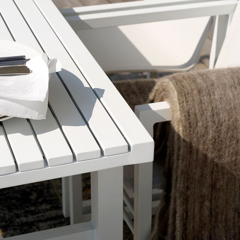 Vevi ruokapöytä 90 x 160 cm valkoinen Brafab