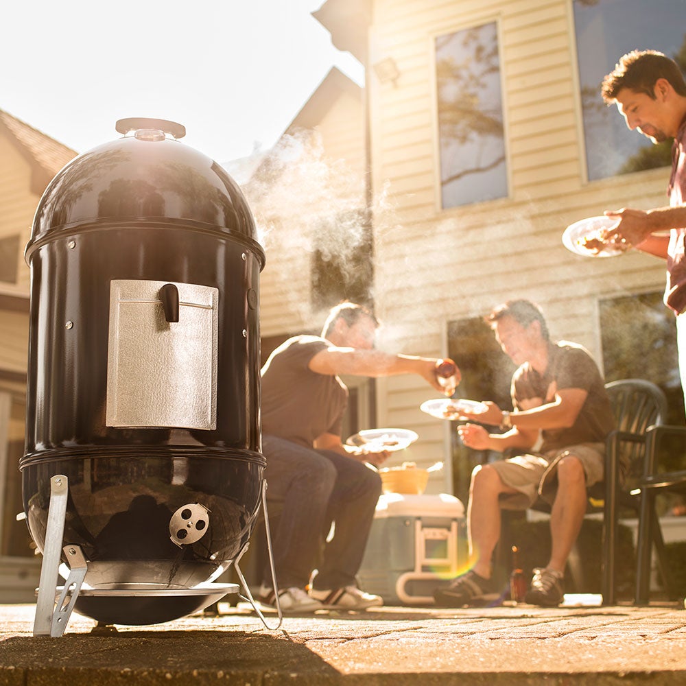 Smokey Mountain Cooker savustin 47 cm musta valurauta Weber