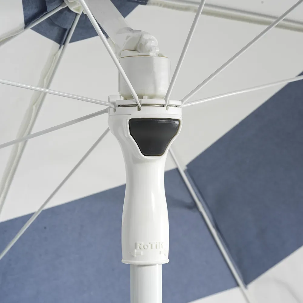 Follina aurinkovarjo 180 cm Sinivalkoinen raita