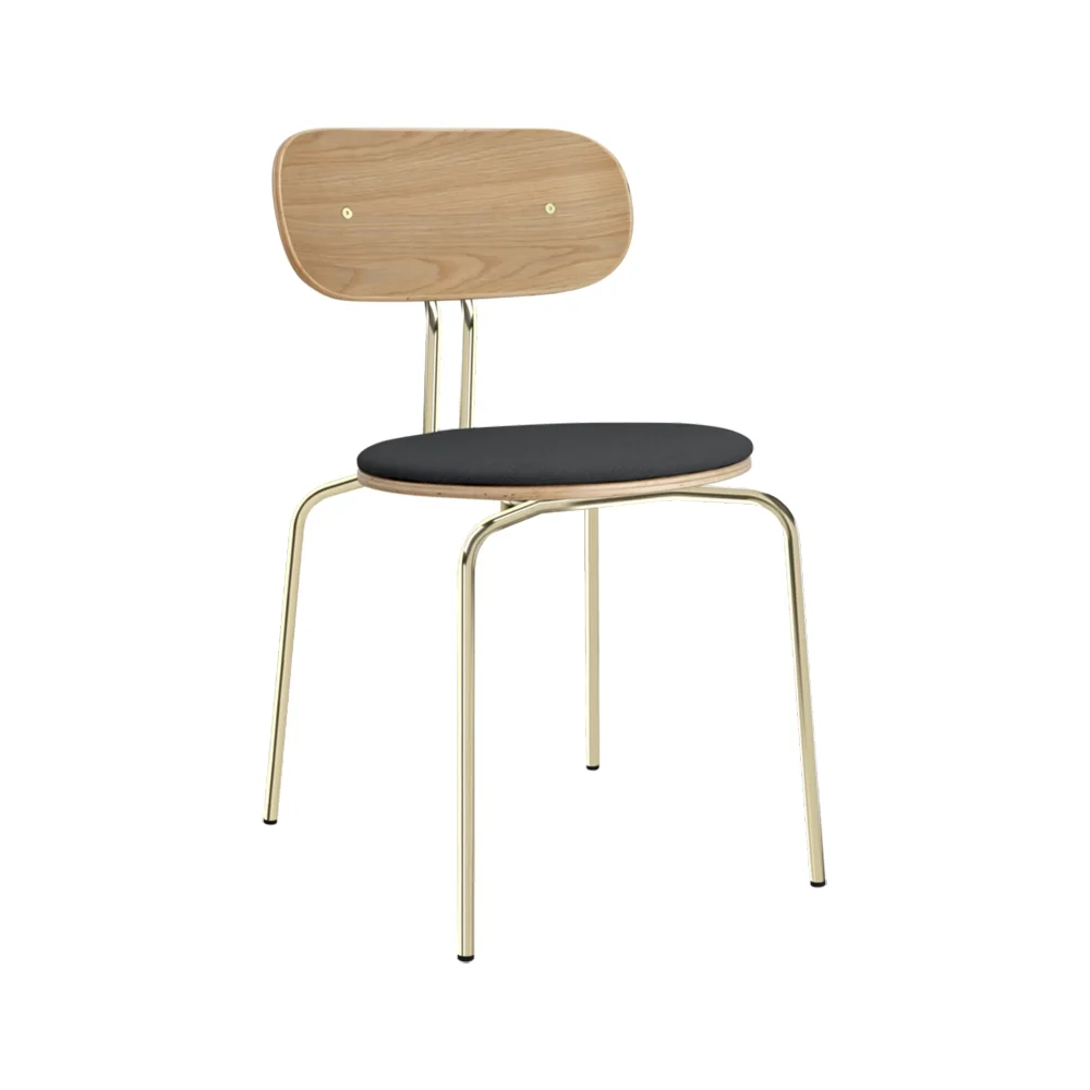 Curious ruokapöydän tuoli tammi/messinki Shadow