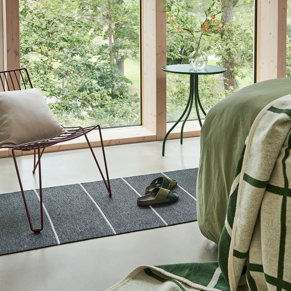 Lea matto Black/Misty Mint/Vanilla 70 x 300 cm