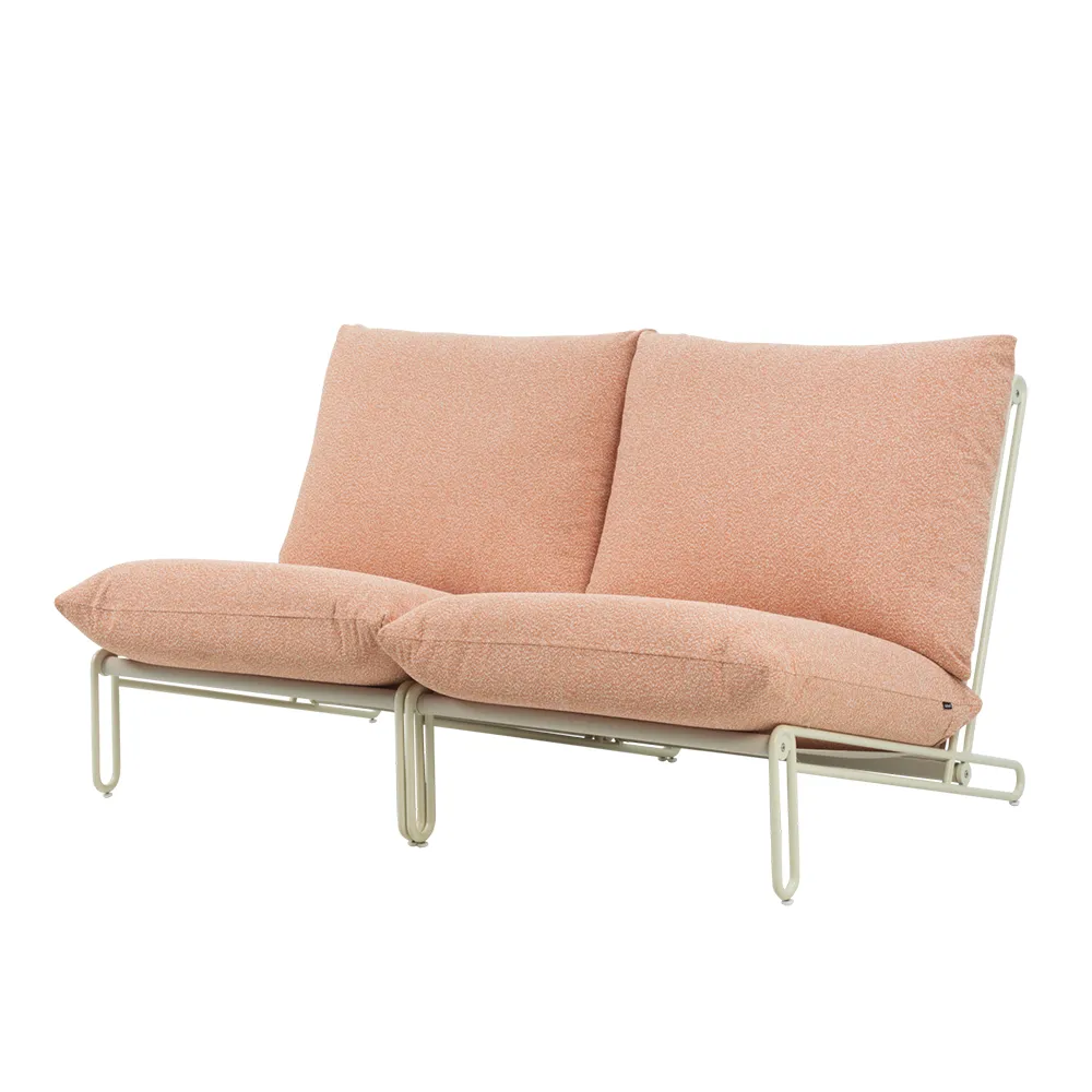 Blixt nojatuoli  Pearl white / Teddy orange