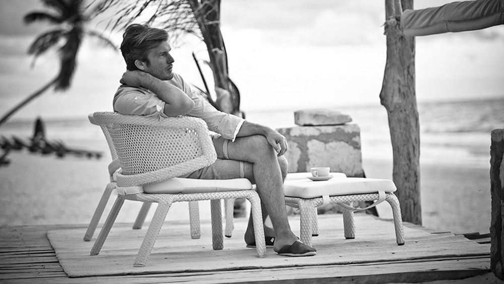 Seashell lounge tuoli valkoinen 