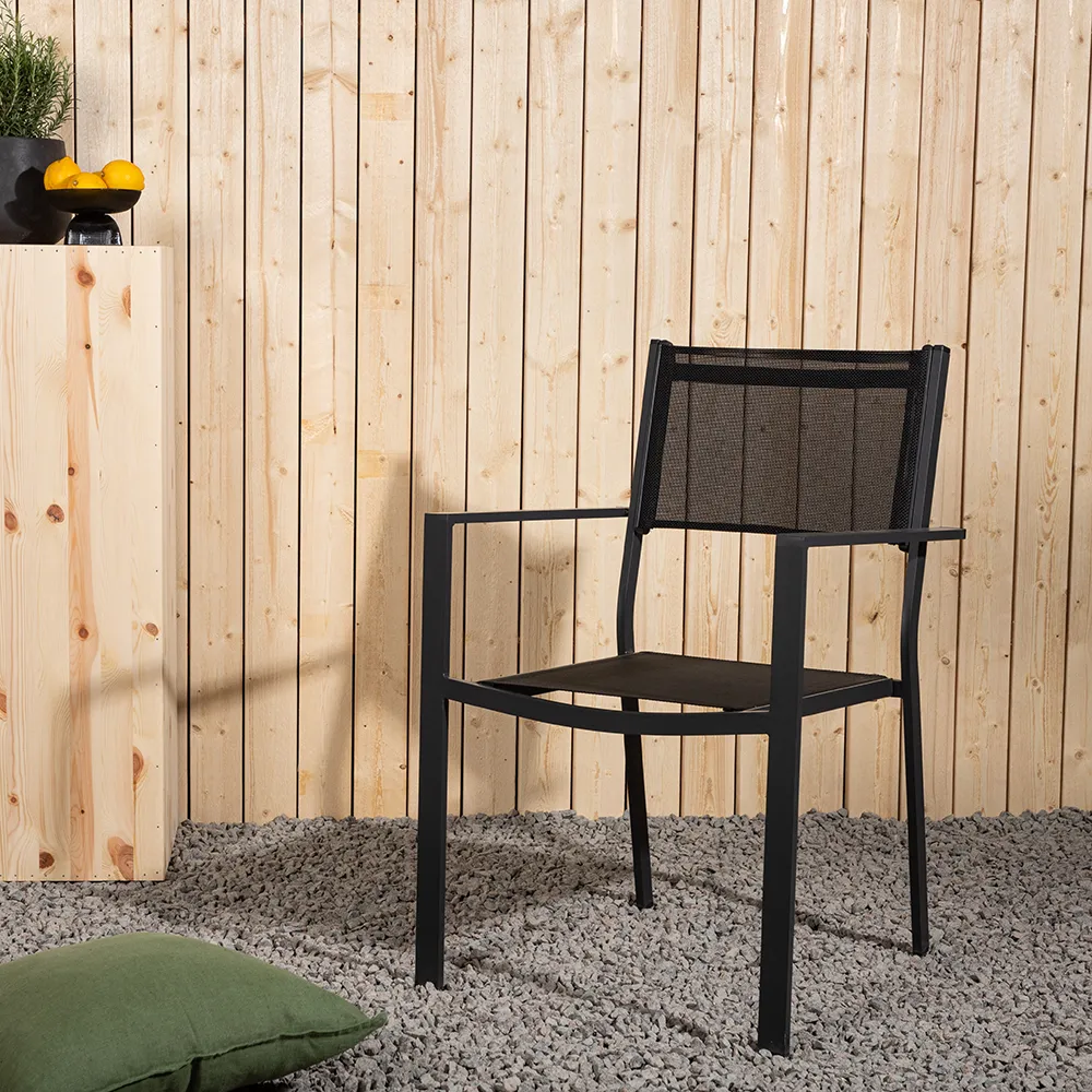 Copacabana ruokapöytätuoli Musta 2 kpl