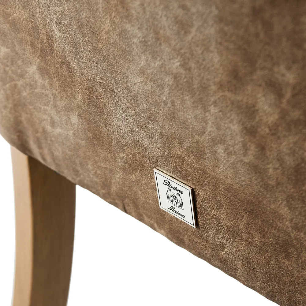  La Scala ruokapöydän tuoli käsinojilla - coffee