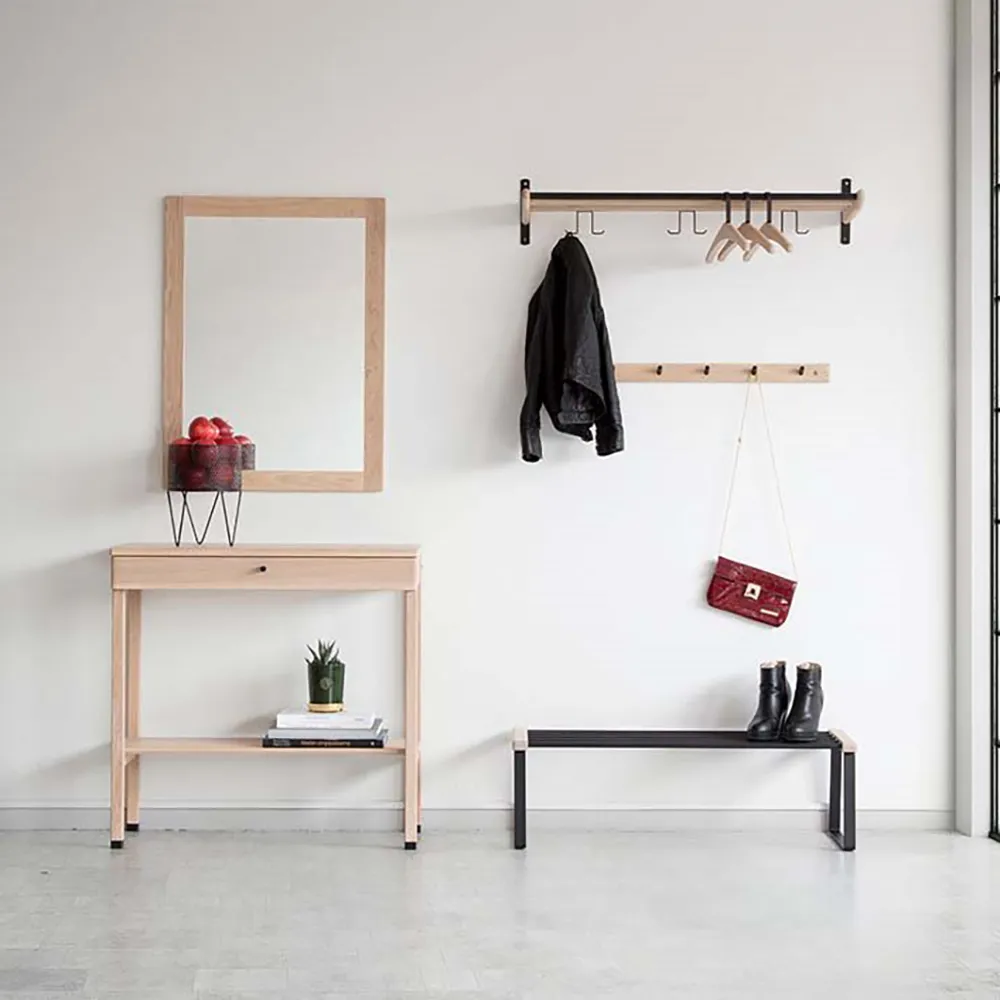 Cora Hattuhylly 90 cm Valkoinen öljytty tammi