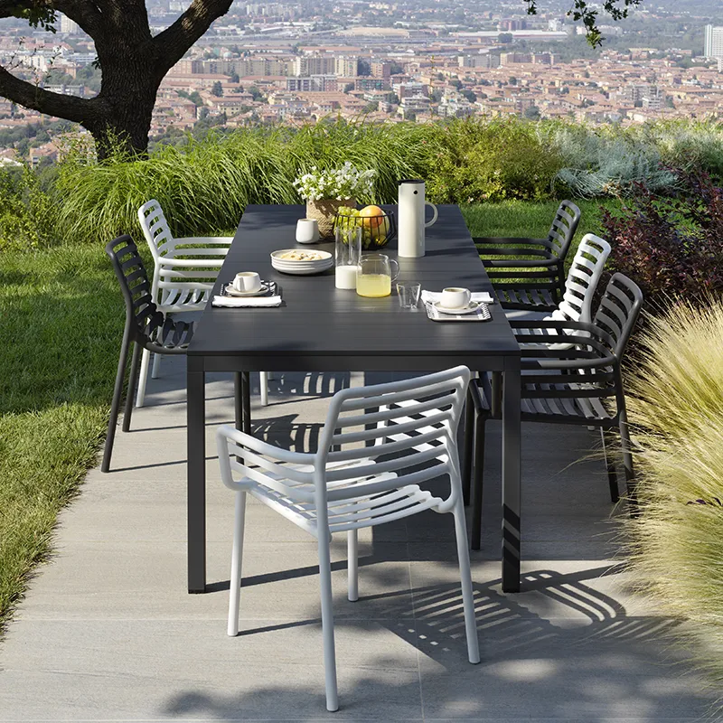 Doga käsinojatuoli Anthracite