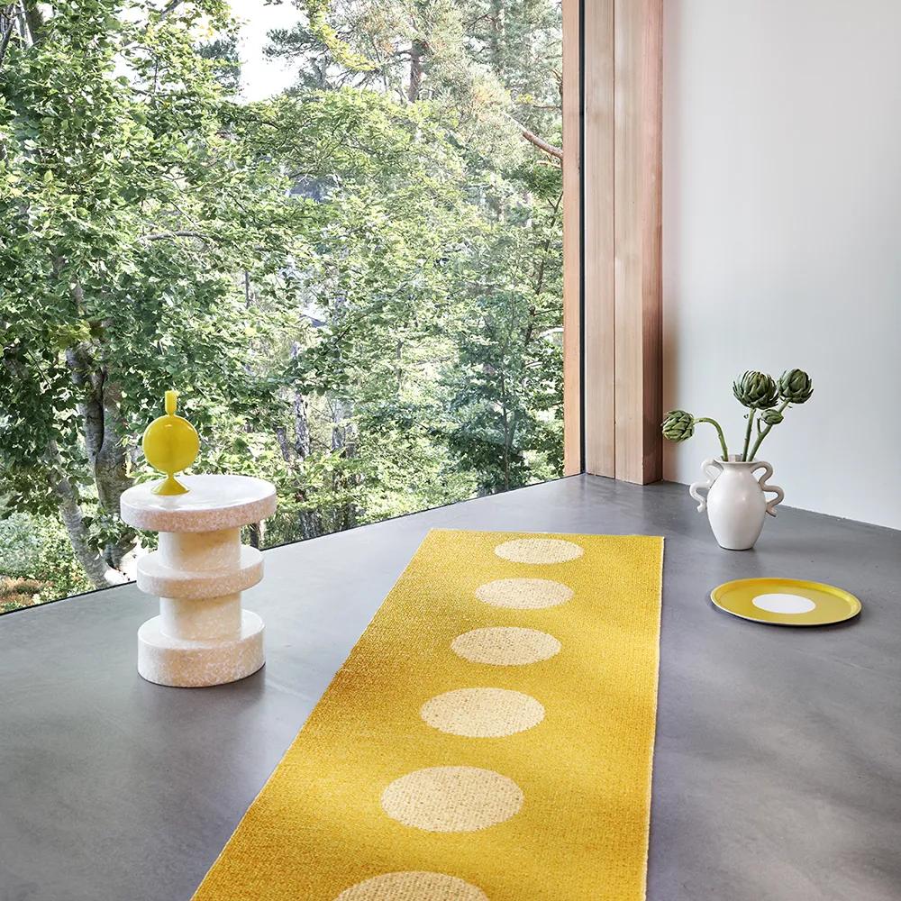 Vera Pop matto Mustard/Pale Yellow 70 x 120cm