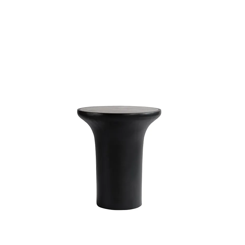 Trumpet-sohvapöytä korkea - hopeinen travertiini