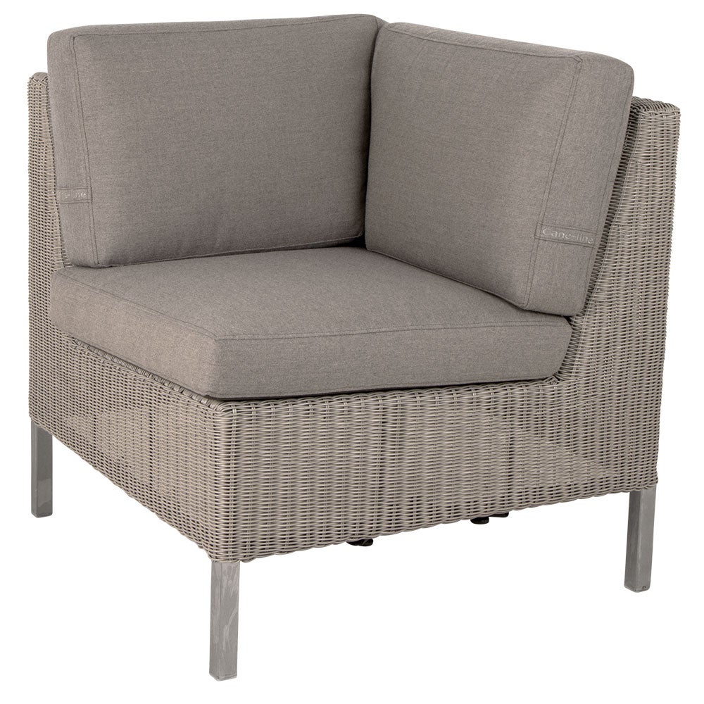 Connect Hörnmodul korkea Taupe Konstrotting