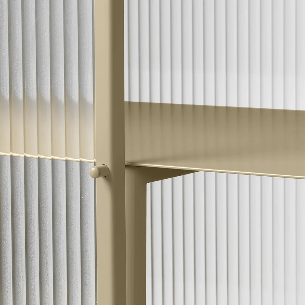 Haze Sideboard - Reeded glass - Cashmere