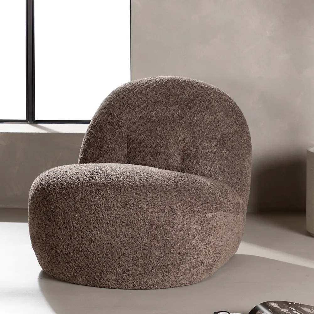 Omaha Nojatuoli Ruskea Boucle