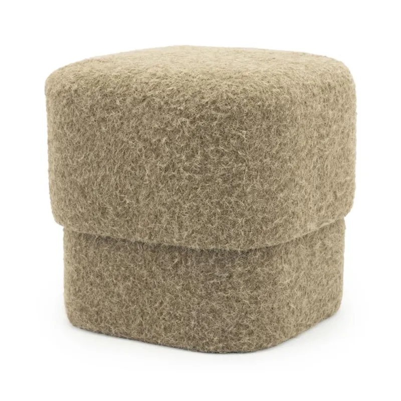 By-Boo, Stool Kelso - brown 40x40x40 cm