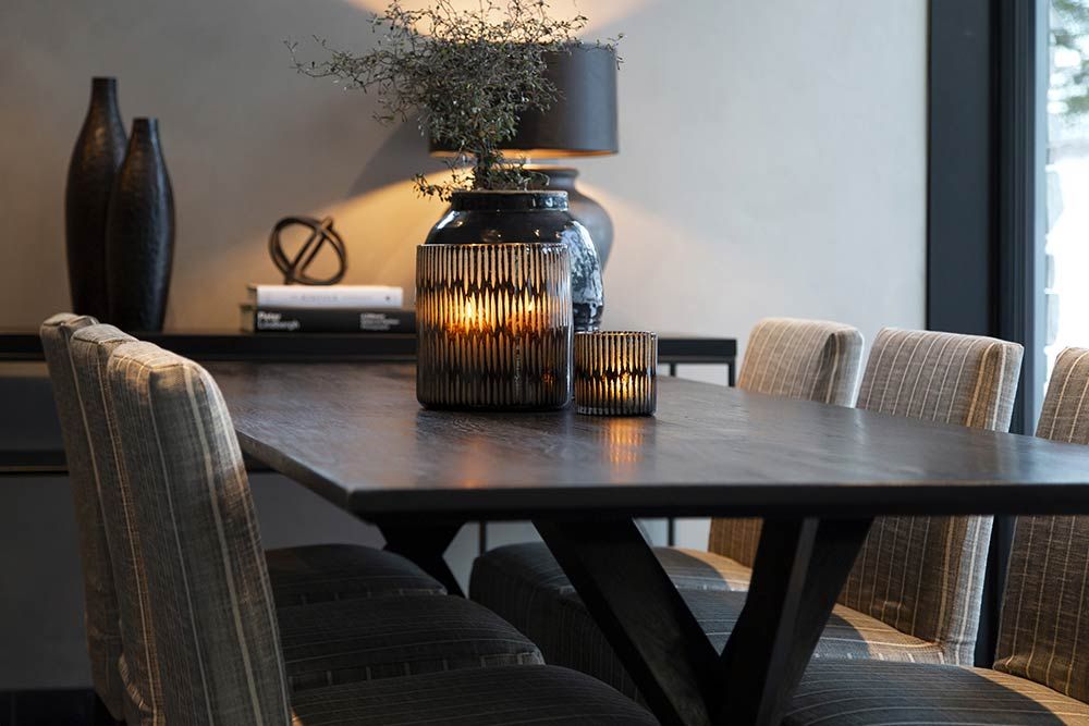 Ruokapöytä Tree 200X90 Cm Musta