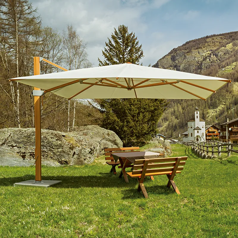 Aura vapaasti riippuva aurinkovarjo 400x400 cm cat.5 530 Atlantic