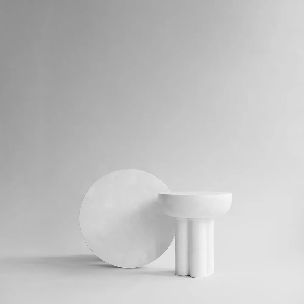 Crown-sohvapöytä matala - luunvalkoinen