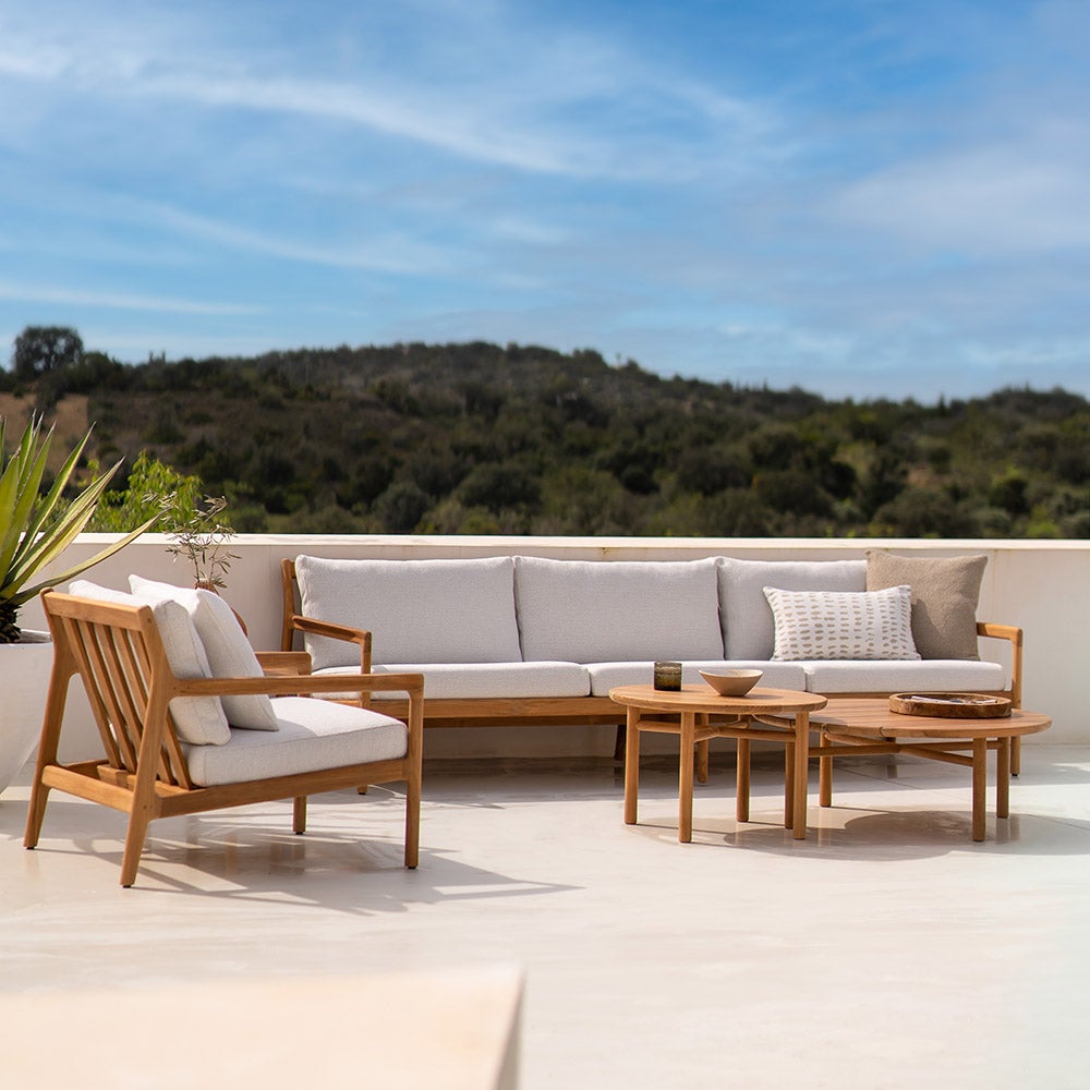 Jack Nojatuoli Teak/Off White