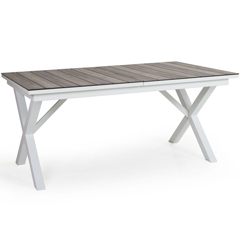 Brafab Hillmond jatkettava pöytä 100×166-226 cm valkoinen/nature