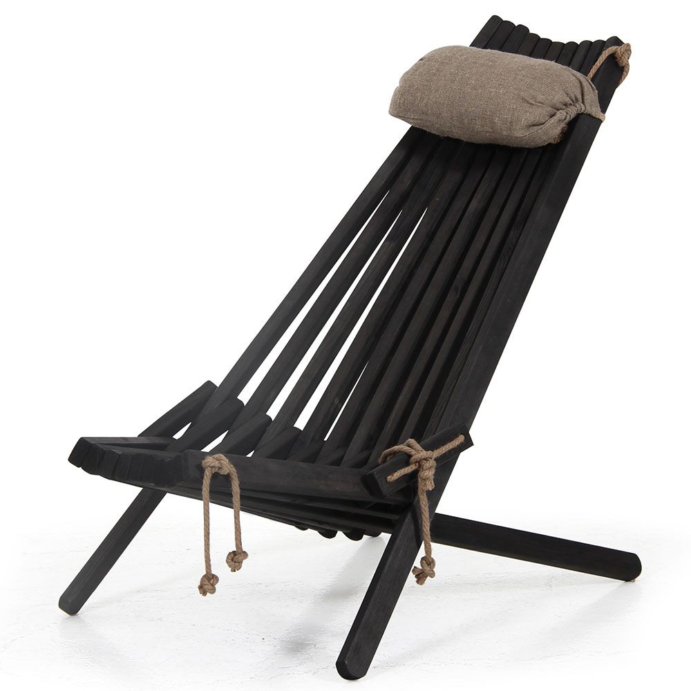 Ribbon lepotuoli musta Brafab