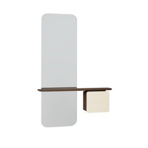 One More Look Peili tumma tammi/Pearl White