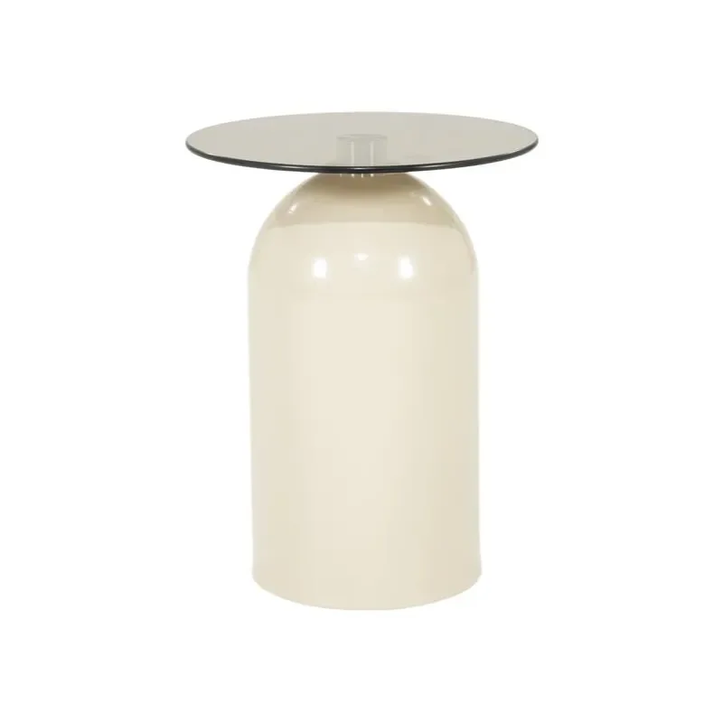 By-Boo, Irona sivupöytä 39,5x39,5x52 cm lasi beige | Alk. 134,00 €