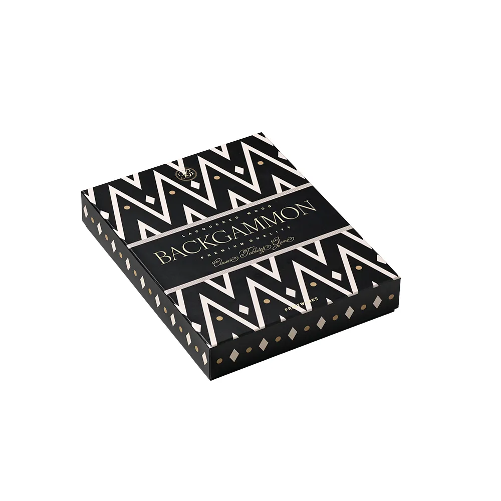 Backgammon Lakattu Black