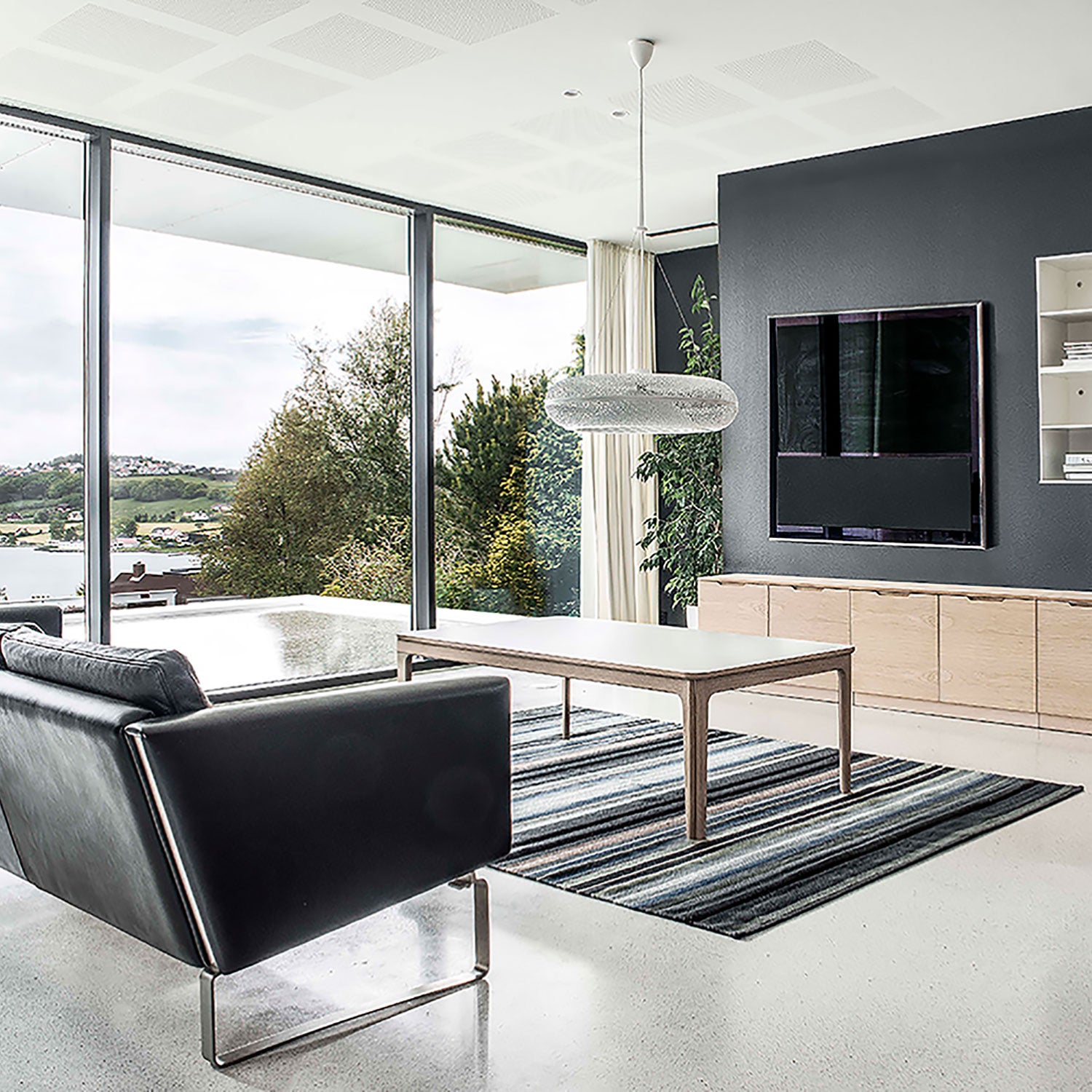 Sm205 sohvapöytä tammi lakka 135X77X47Cm