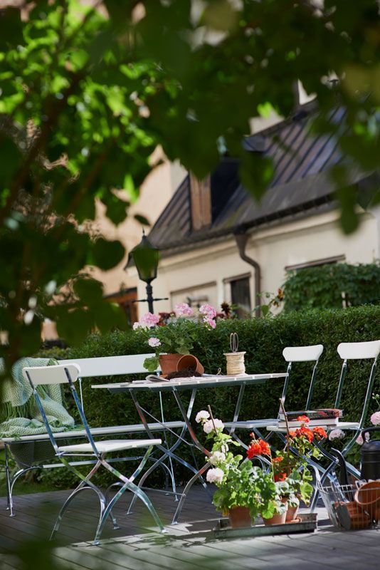 Grythyttan Stålmöbler puutarhapöytä 70 x 110 cm