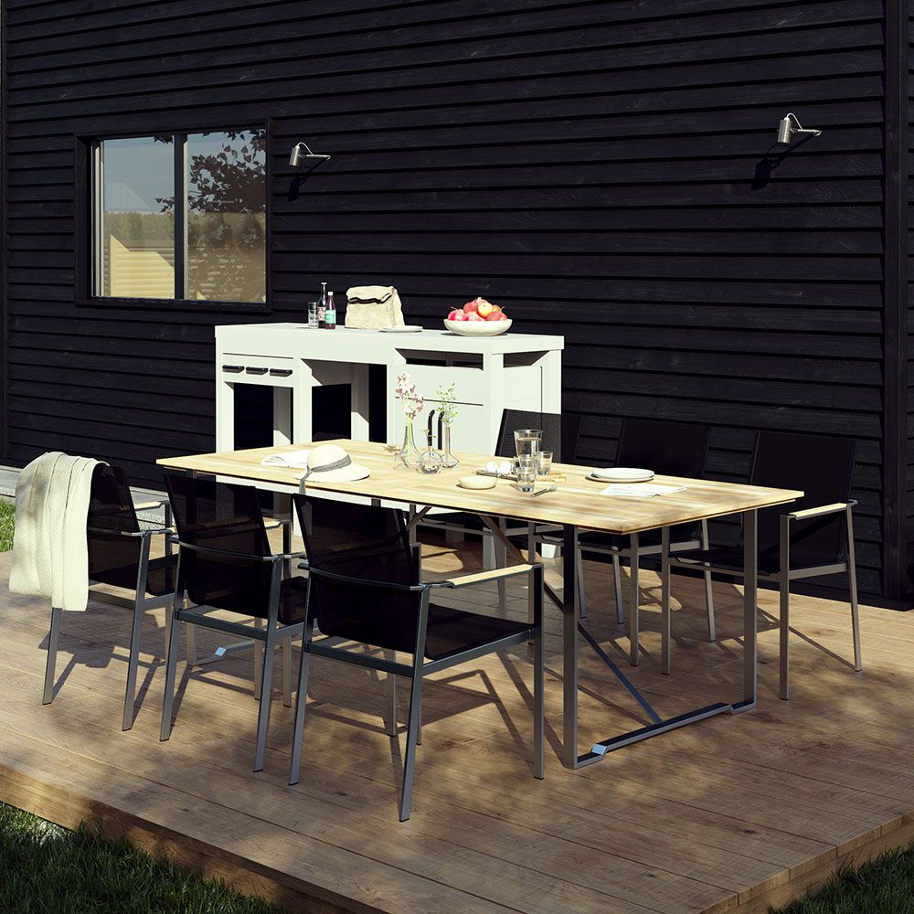 Gotland ruokapöytä 95 x 220 cm Brafab