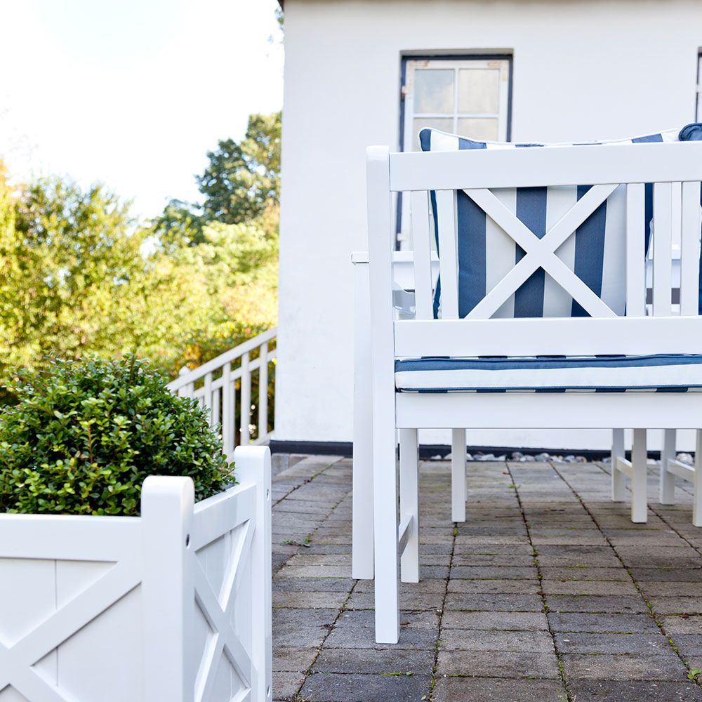 Rosenborg nojatuoli valkoinen 