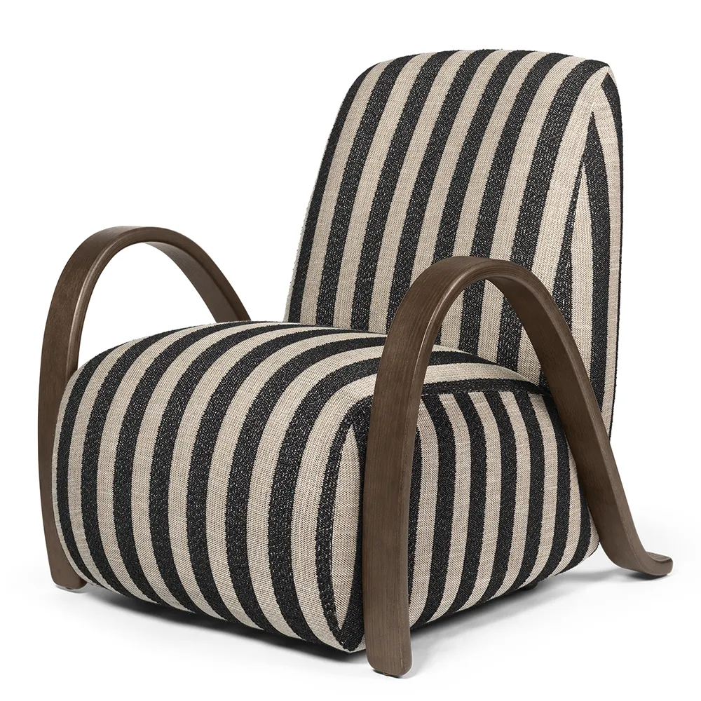 Ferm Living, Buur Nojatuoli Louisiana - Dark Stained/Sand Bl | Alk. 2 876,00 €