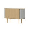  Treasures 2-ovinen kaappi tammi/sterling