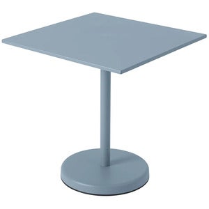Linear Steel Bistropöytä 70x70 cm Pale Blue 