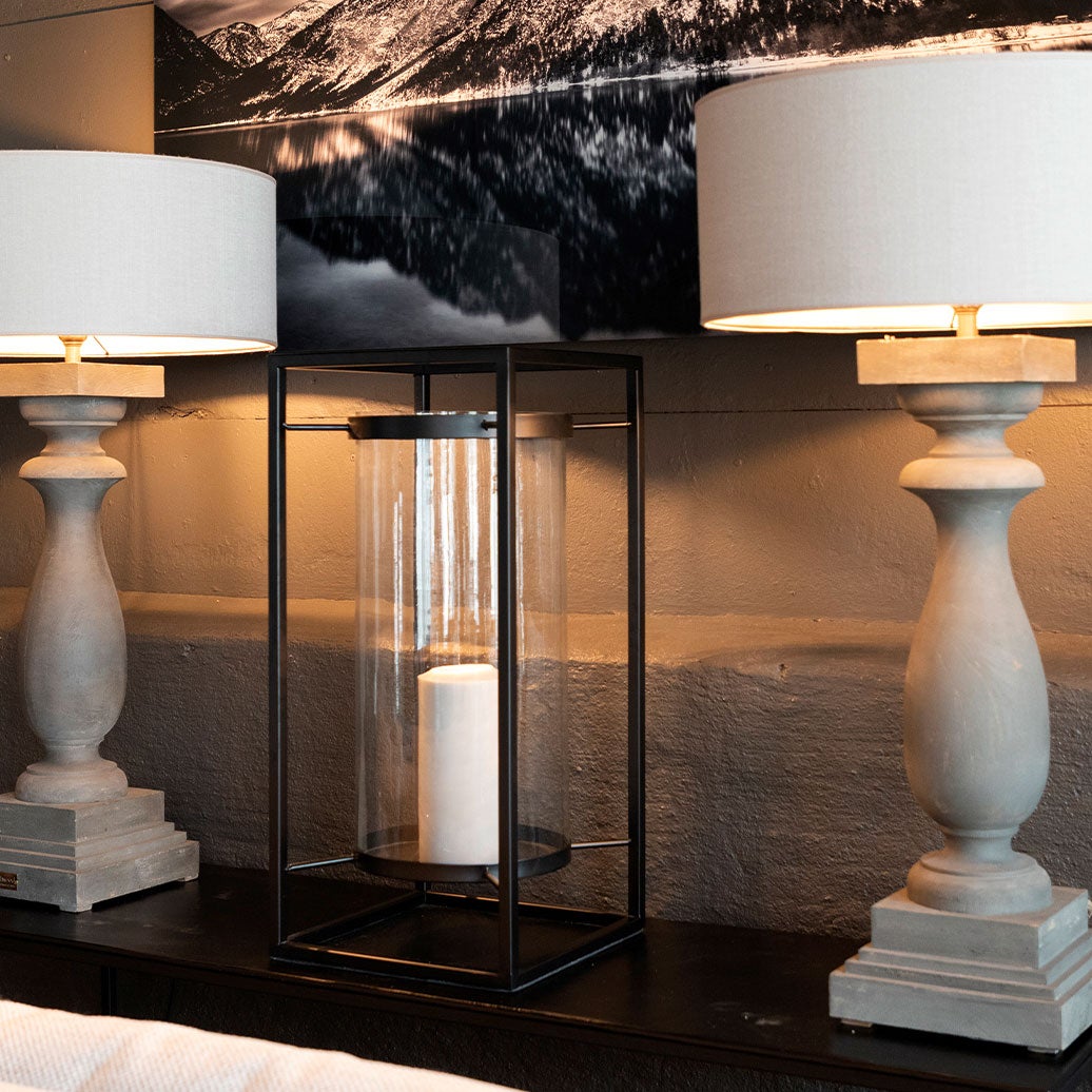 Sonoma kynttilälyhty pieni musta Artwood