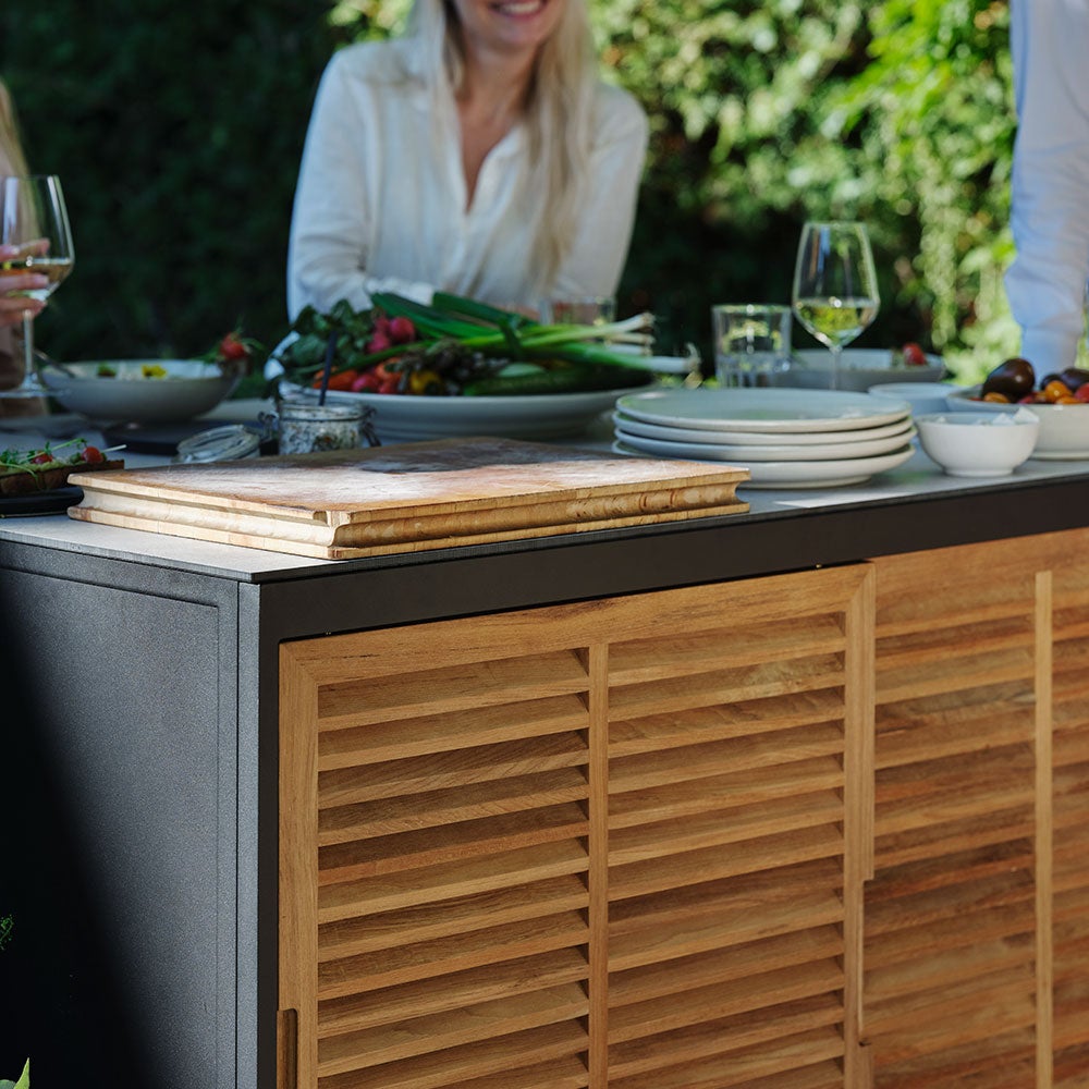 Fornax keittiöosa suuri musta/harmaa Brafab 