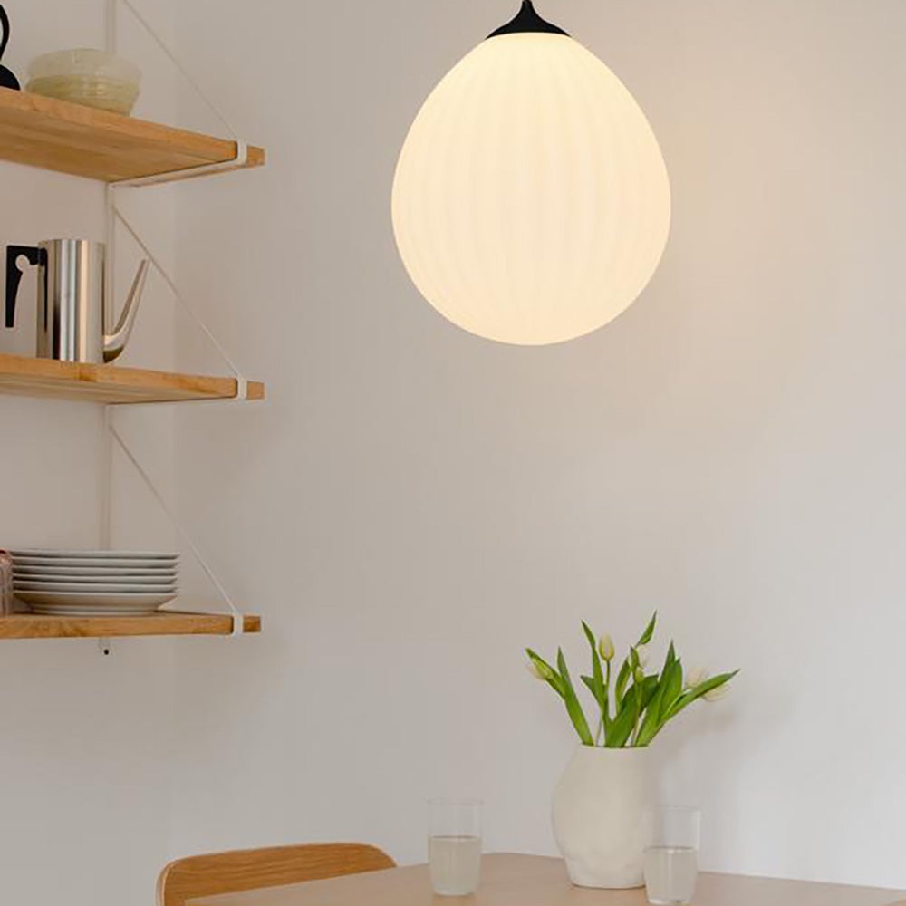 Maailman ympäri -lampunvarjostin Ø35 cm White/Black