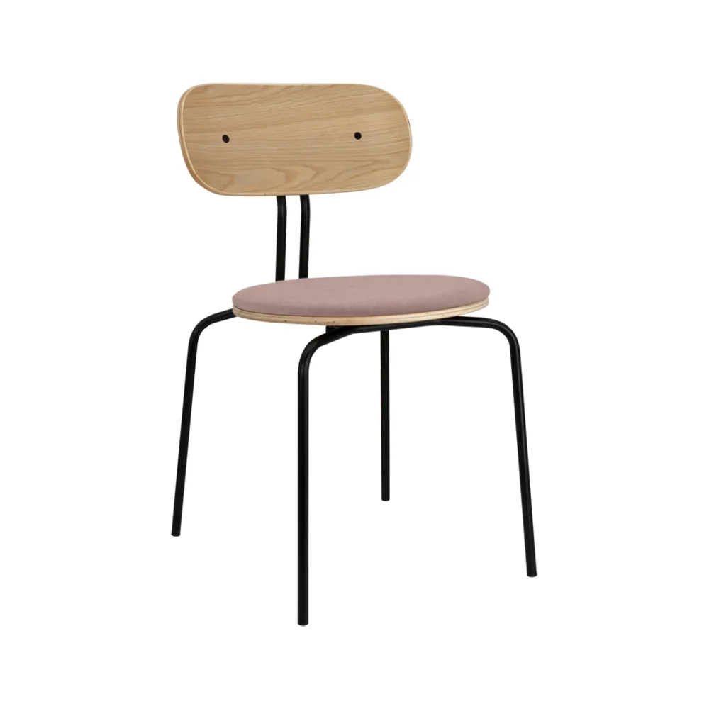 Curious ruokatuoli tammi/musta metalli Stone Rose