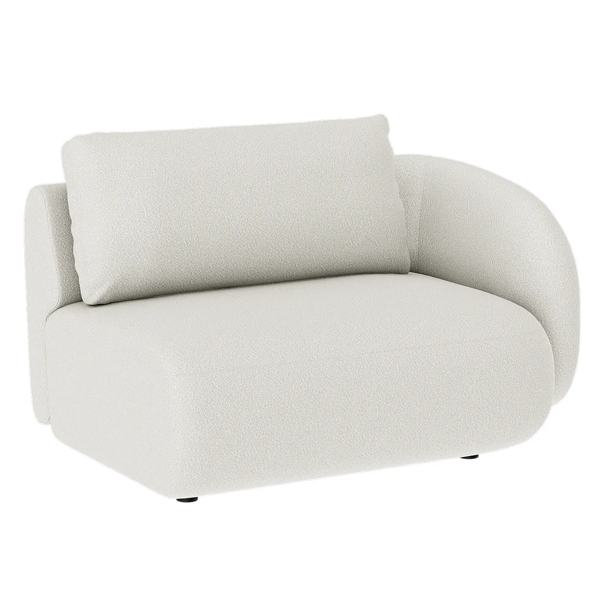 Artwood, Dixon 1,5-istuttava osio oikea Bouclé cream