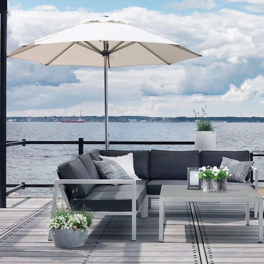 Belfort sivupöytä 50 x 50 cm musta Brafab