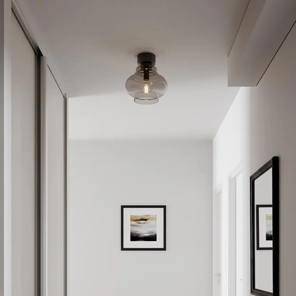 Dolores kattokruunu Ø30 cm harmaa